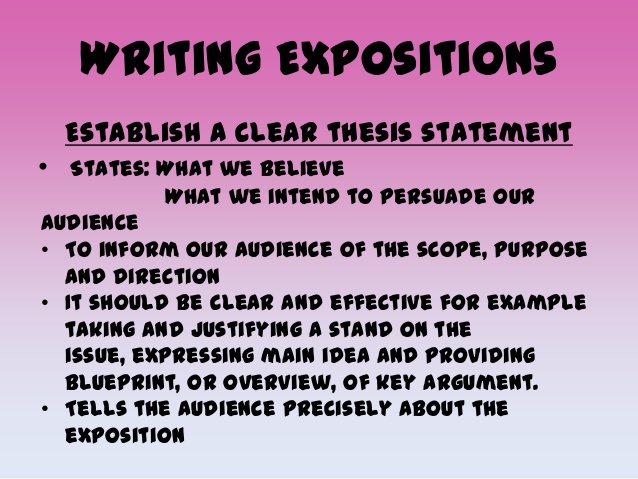exposition writing example